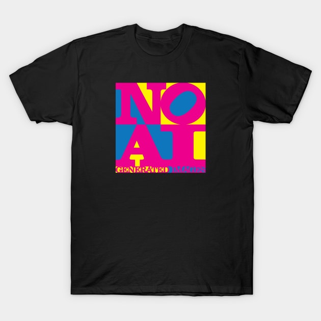 NO LOVE FOR AI T-Shirt by jasoncartoons